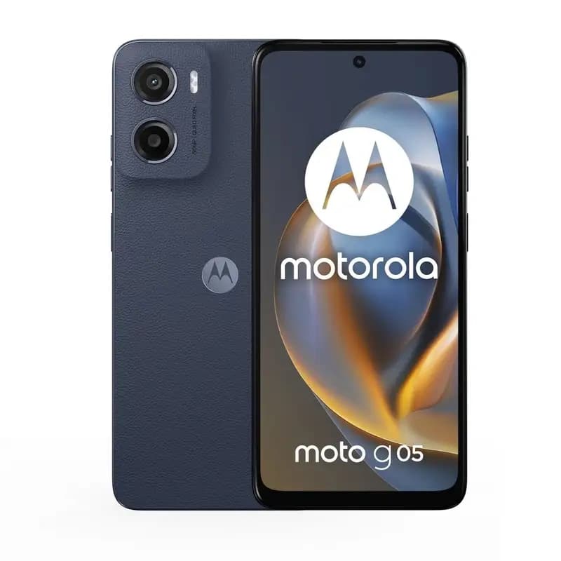Motorola Moto G05 plava boja prednja i zadnja strana