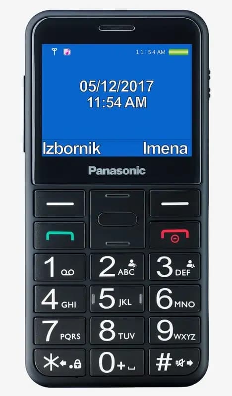 Panasonic KX-TU155EXBN crni mobilni telefon sa dugmadima