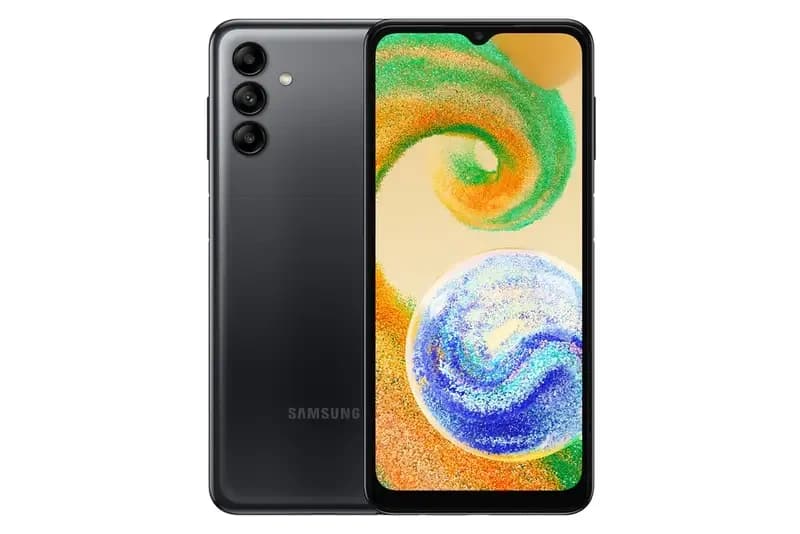 Samsung Galaxy A04s crna boja prednja i zadnja strana
