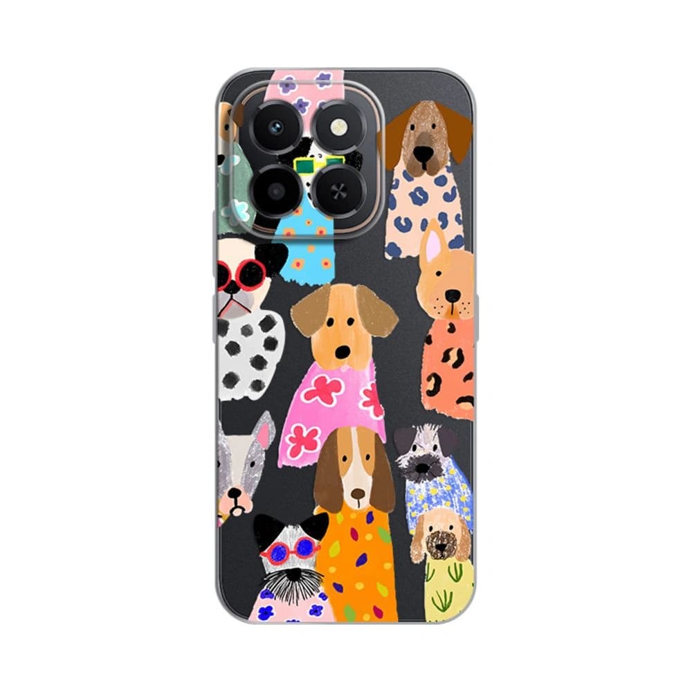 Torbica Honor X6c Fashion Dogs Silikonska Print - naslovna
