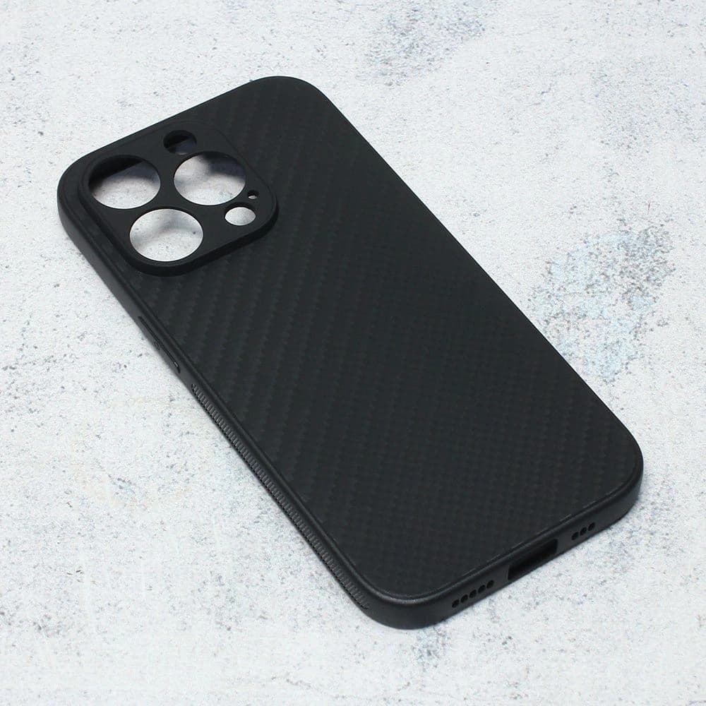 Torbica Iphone 14 Pro 6.1 Carbon Fiber Crna - naslovna
