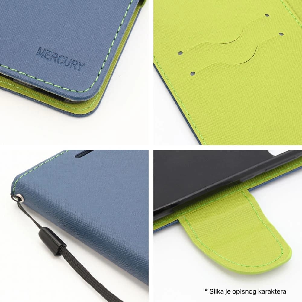 Torbica Mercury Xiaomi Redmi 13 Crna,zlatna - slika 3