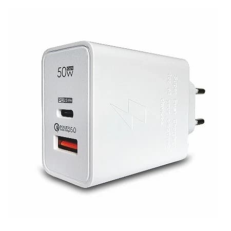 Bavitel Punjač 50w Usb A+ Type C Bela Keke-pd002 - naslovna