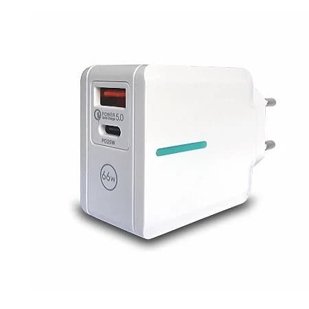 Bavitel Punjač 66w Usb A+ Type C Bela Keke F012 / Wuw-t66 - naslovna