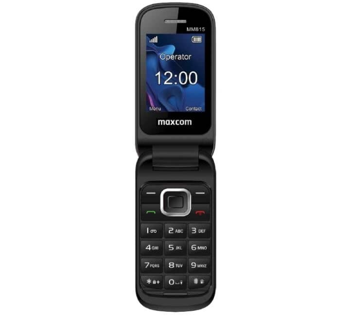 Maxcom MM815 preklopni mobilni telefon crna boja