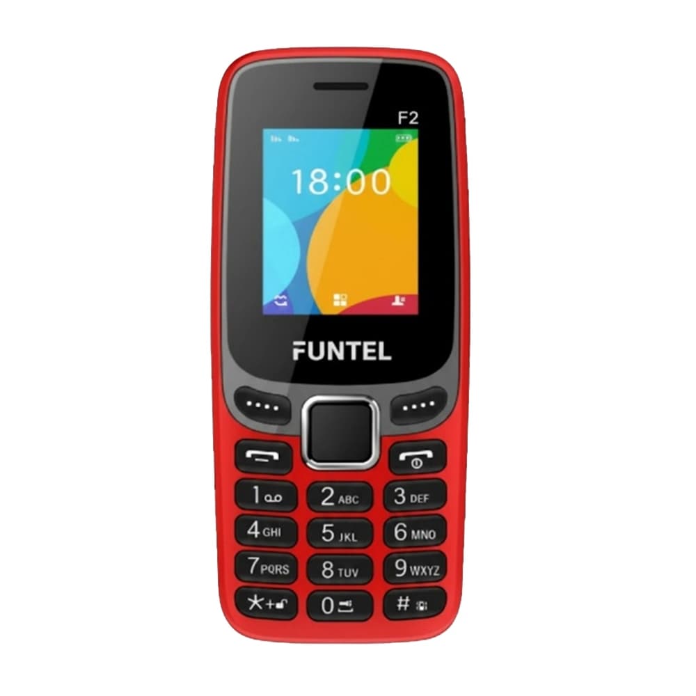 Funtel F2 crveni mobilni telefon sa dugmadima