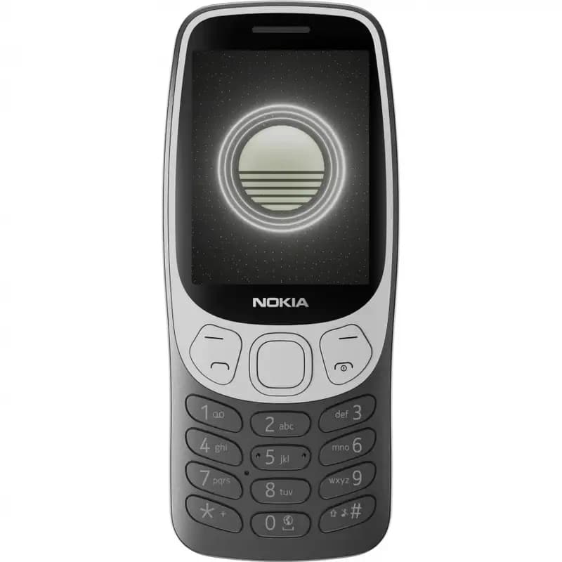 Nokia 3210 4G crna boja prednja i zadnja strana