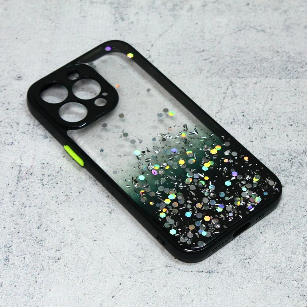 Torbica Iphone 13 Pro 6.1 Crna Frame Glitter 97142 - naslovna
