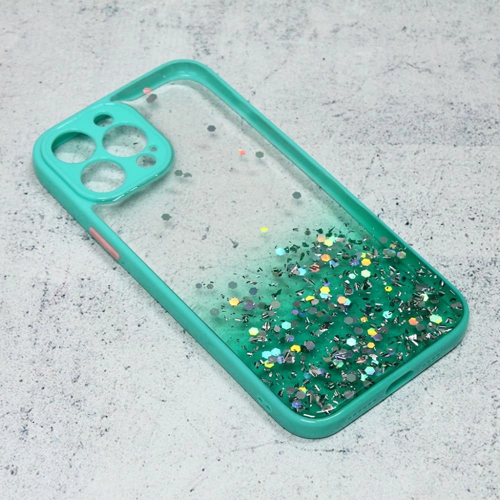 Torbica Iphone 13 Pro Max Shiny Glass 6.7 Mint Fam.glitt.pla - naslovna