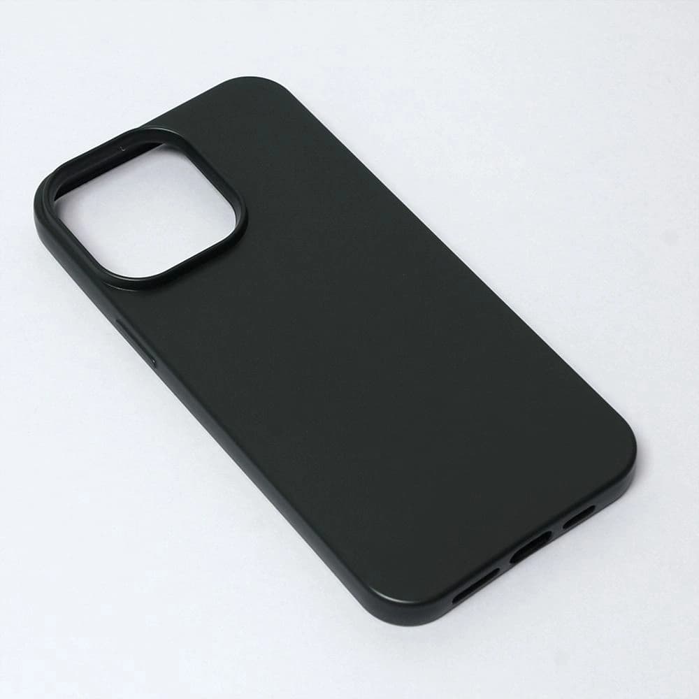 Torbica Iphone 14 Pro Max 6.7 Mat Crna Silikonska Skin 20366 - naslovna