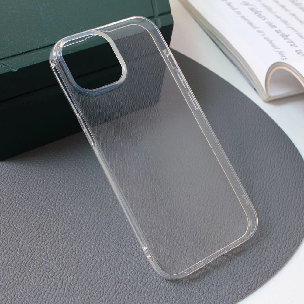 Torbica Iphone 15 6.1 Transparent Silik.skin 209127 - naslovna