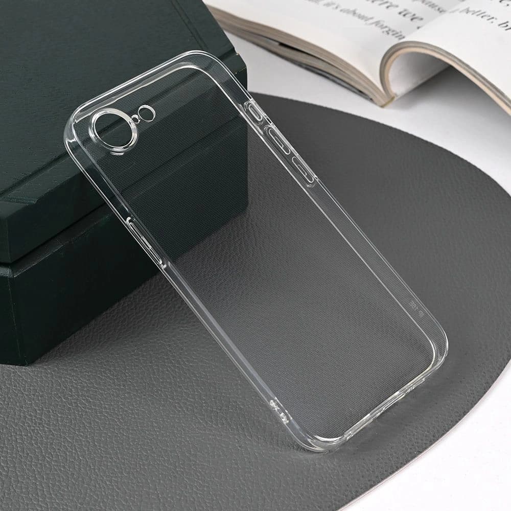 Torbica Iphone 16e 6.1 Transparent Silikonska Skin - naslovna