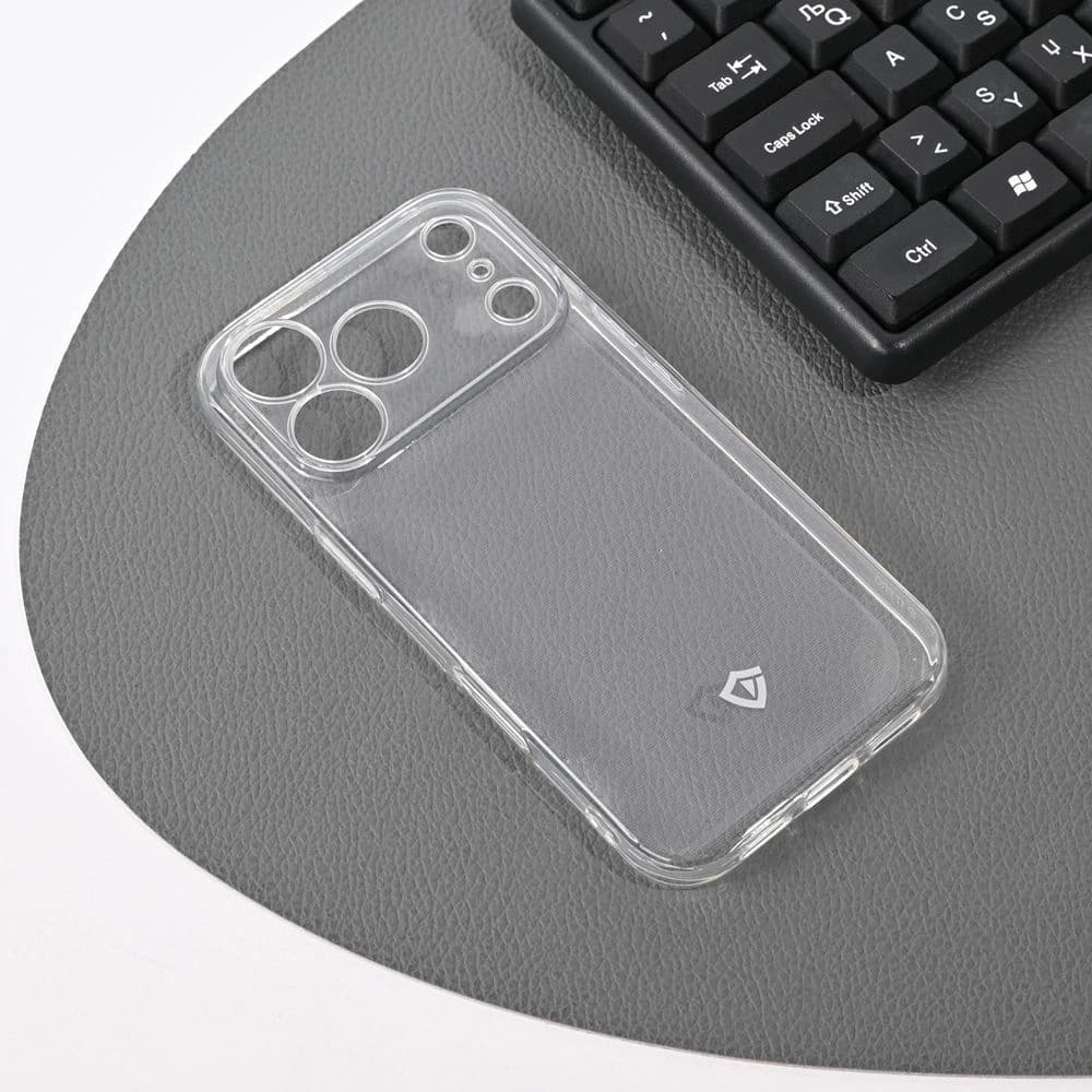 Torbica Iphone 17 Pro 6.3 Teracell Skin Crna,trans,crvena - naslovna